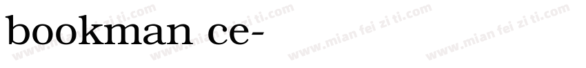 bookman ce字体转换